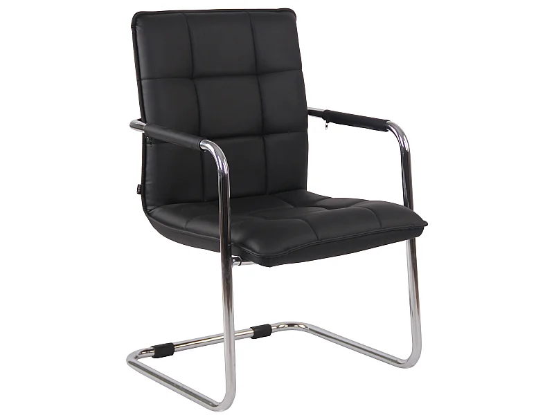 chaises oscillantes - Similicuir & Métal - Noir - Gandia