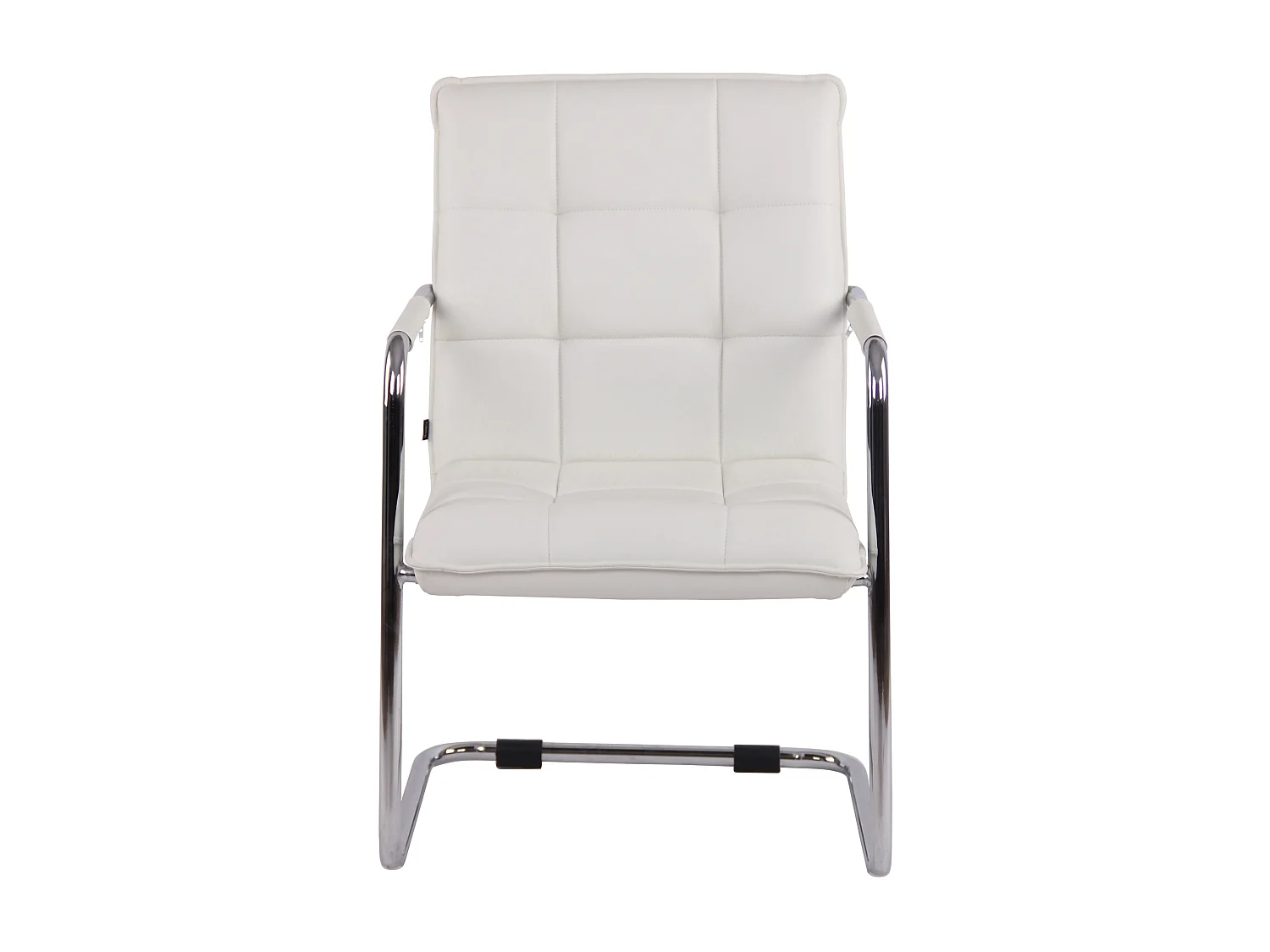 chaises oscillantes - Similicuir & Chrome - Blanc - Gandia