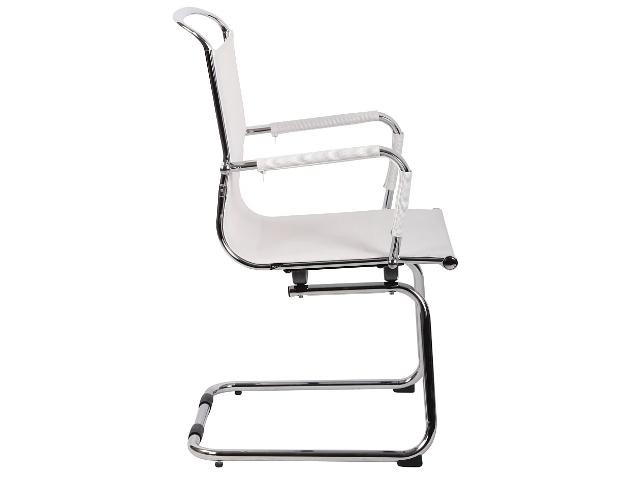 chaises oscillantes - Tissu en maille - Blanc - Barnet Mesh