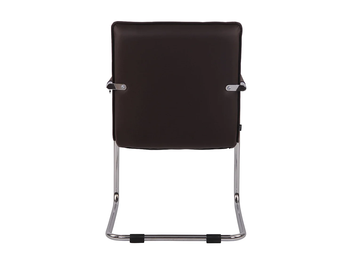 Lot de 2  chaises oscillantes - Similicuir & Métal - Marron - Gandia