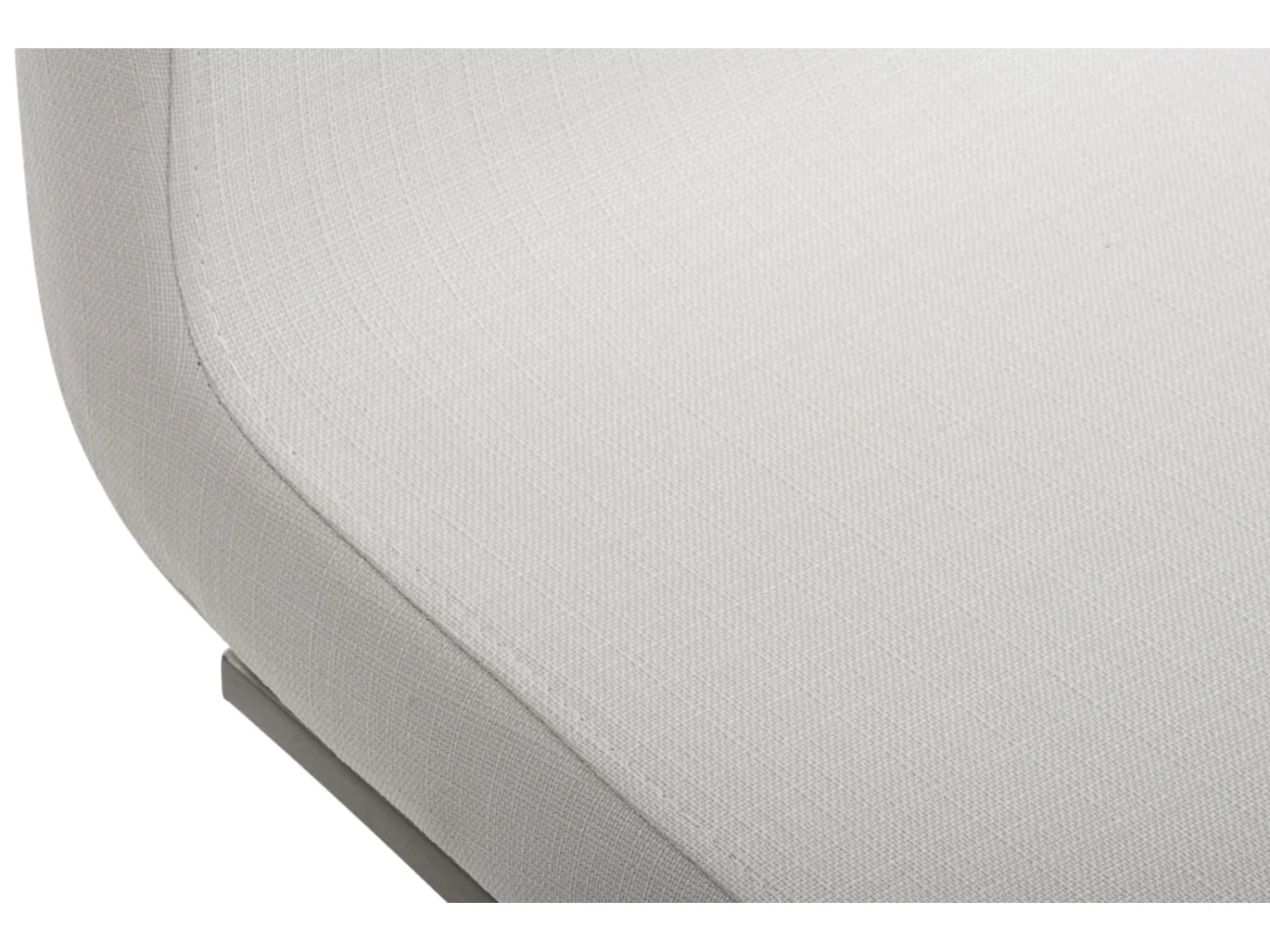 Lot de 2  chaises oscillantes - Tissu & Blanc - Blanc - Belfort