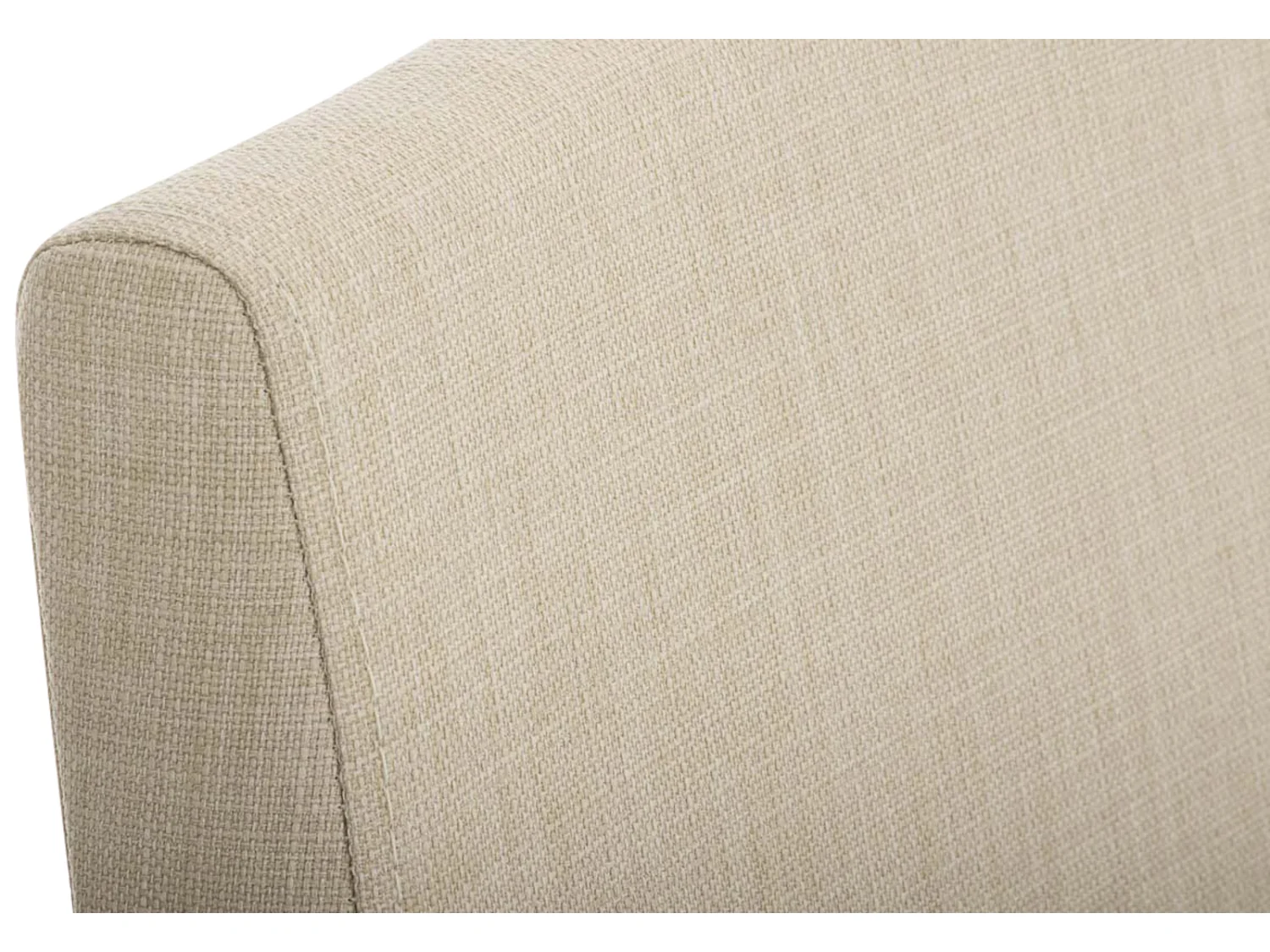 Lot de 2  chaises oscillantes - Tissu & Blanc - Crème - Belfort