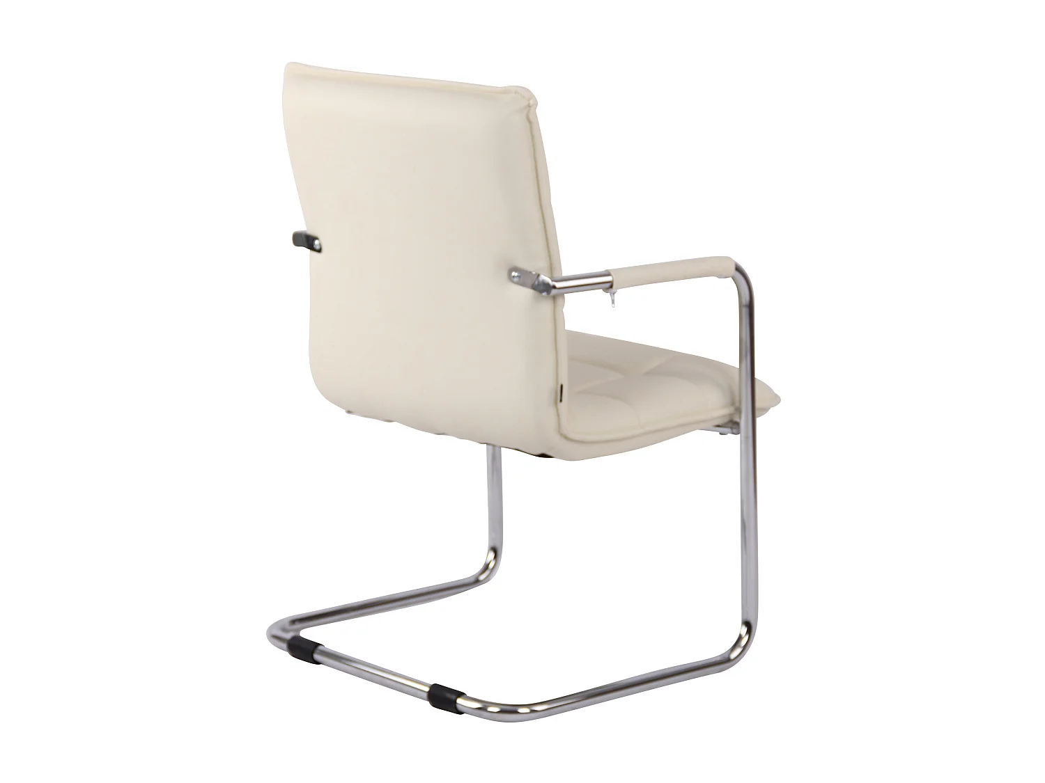 chaises oscillantes - Similicuir & Métal - Crème - Gandia