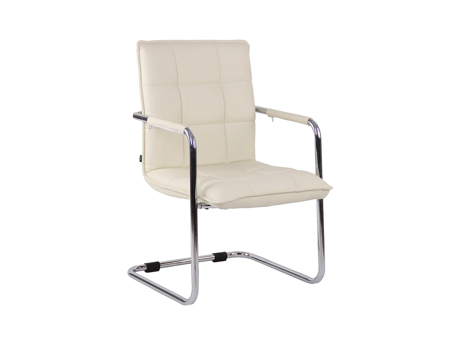 chaises oscillantes - Similicuir & Métal - Crème - Gandia