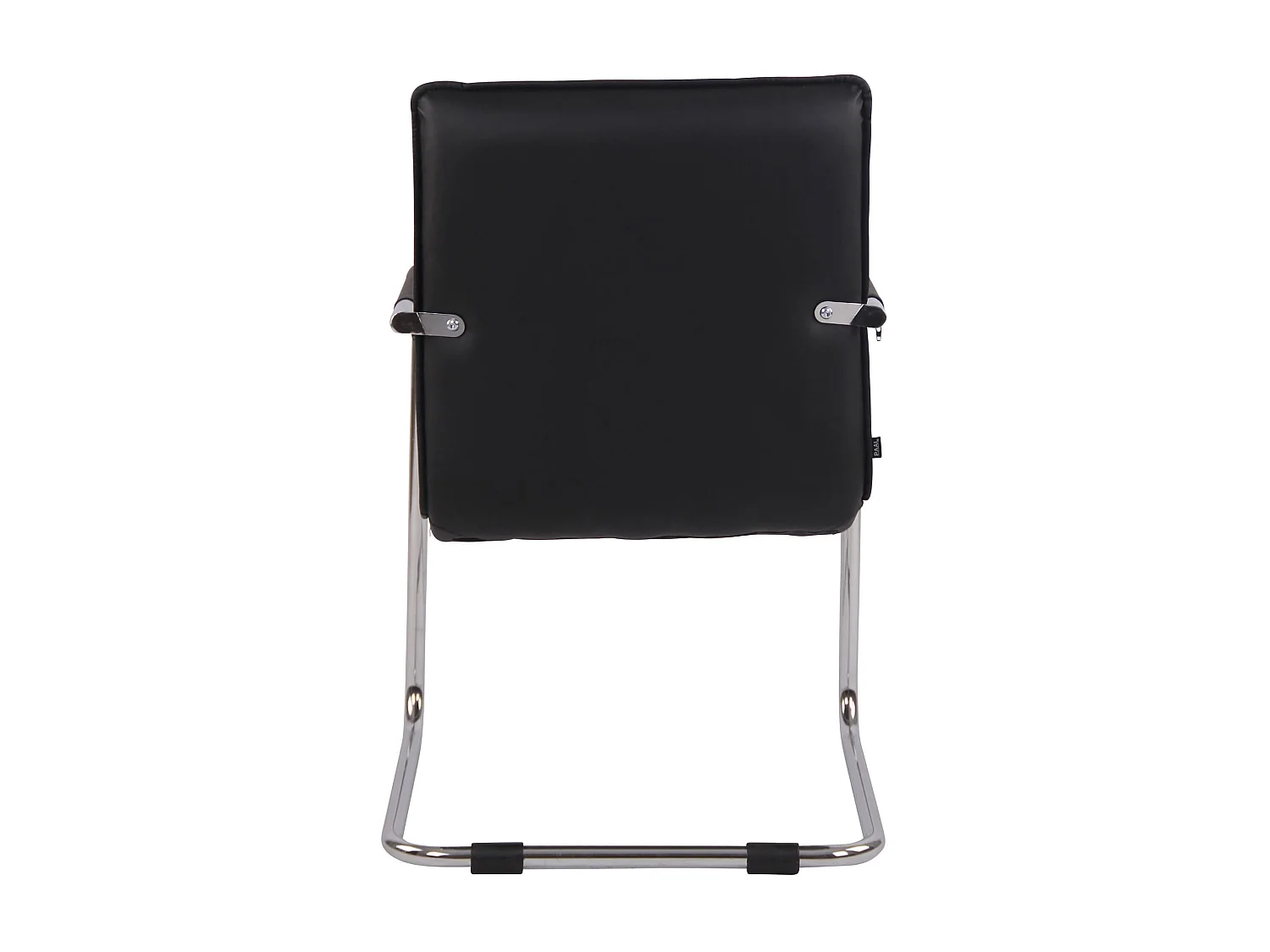 Lot de 2  chaises oscillantes - Similicuir & Métal - Noir - Gandia