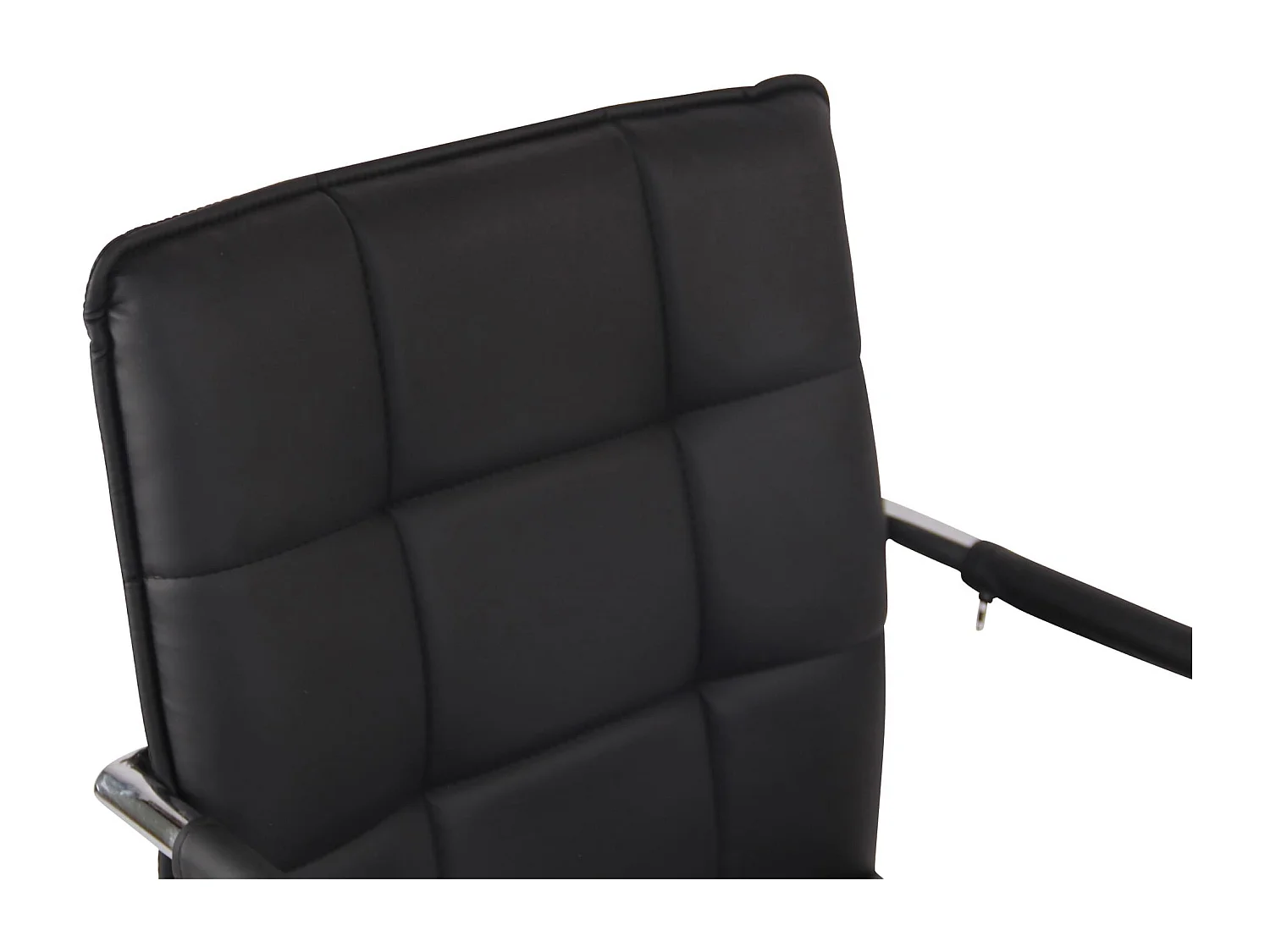 Lot de 2  chaises oscillantes - Similicuir & Métal - Noir - Gandia