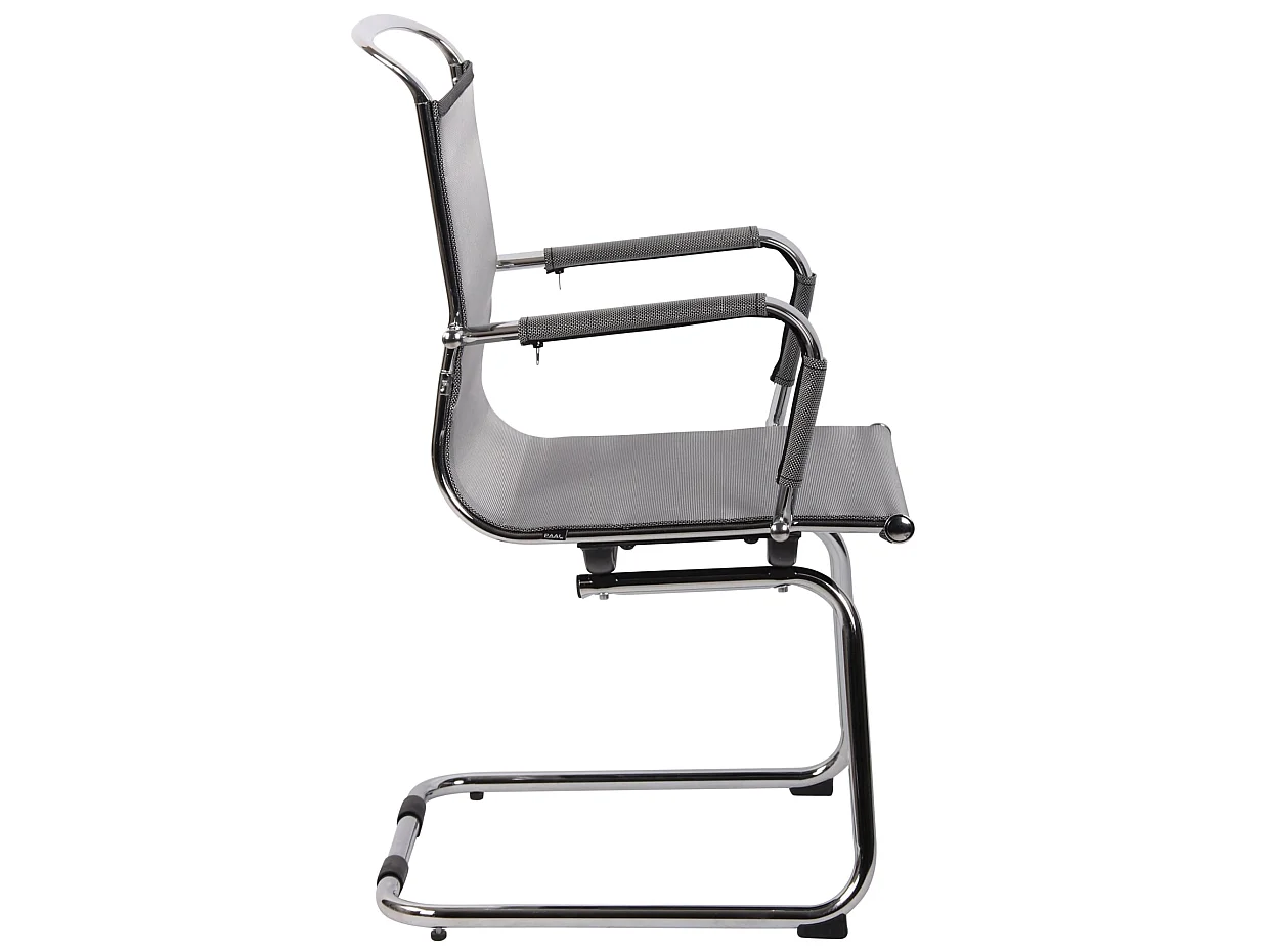 chaises oscillantes - Tissu en maille & Métal chromé - Gris - Barnet Mesh