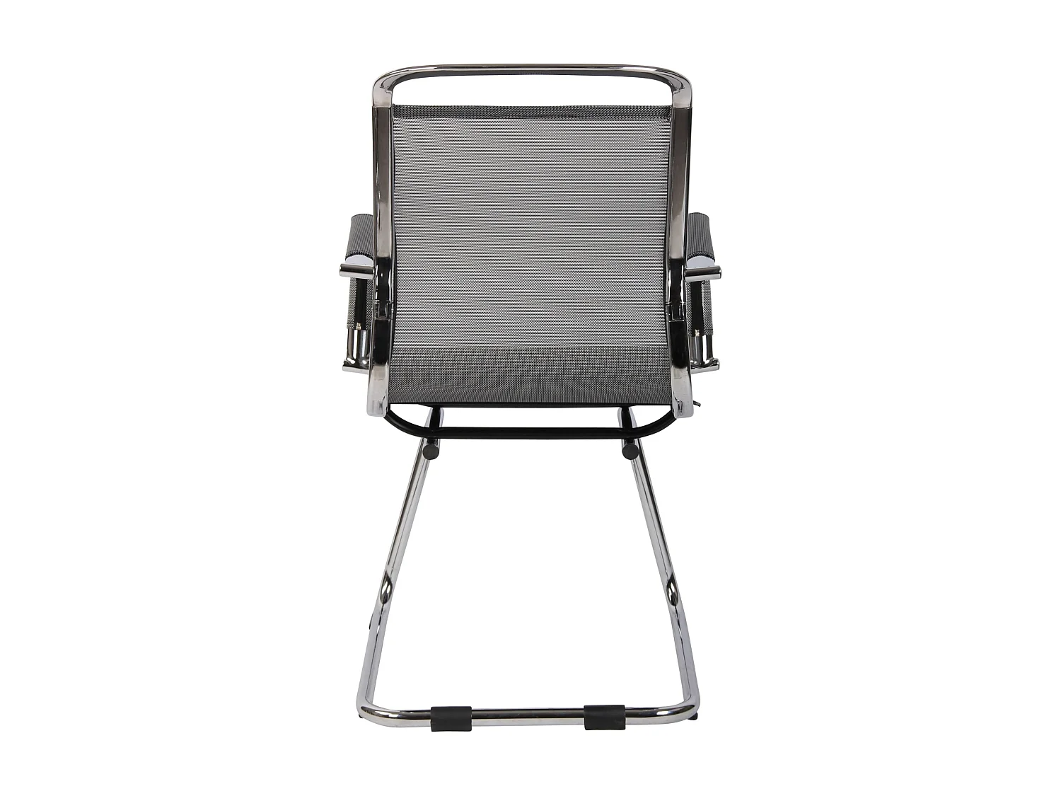 chaises oscillantes - Tissu en maille & Métal chromé - Gris - Barnet Mesh