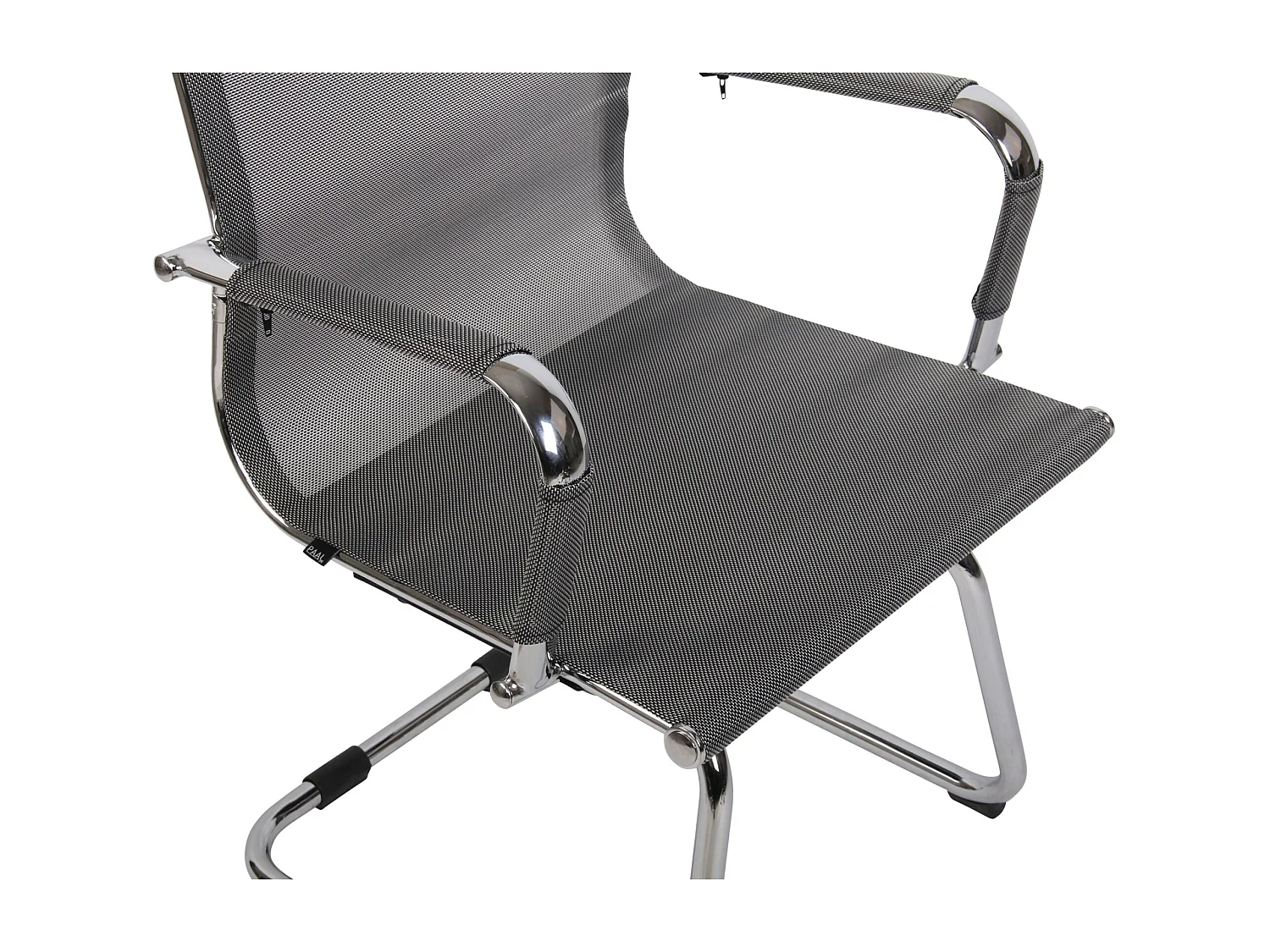 chaises oscillantes - Tissu en maille & Métal chromé - Gris - Barnet Mesh