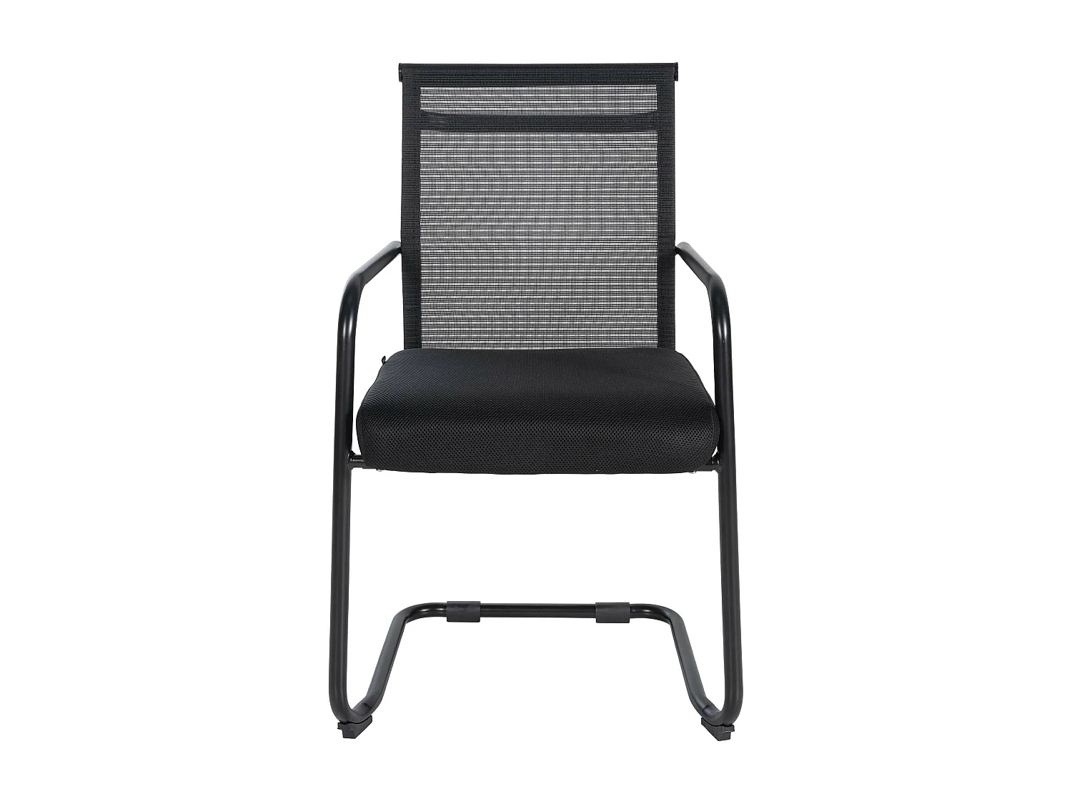 Freischwinger Stuhl - Stoff - schwarz - Denny