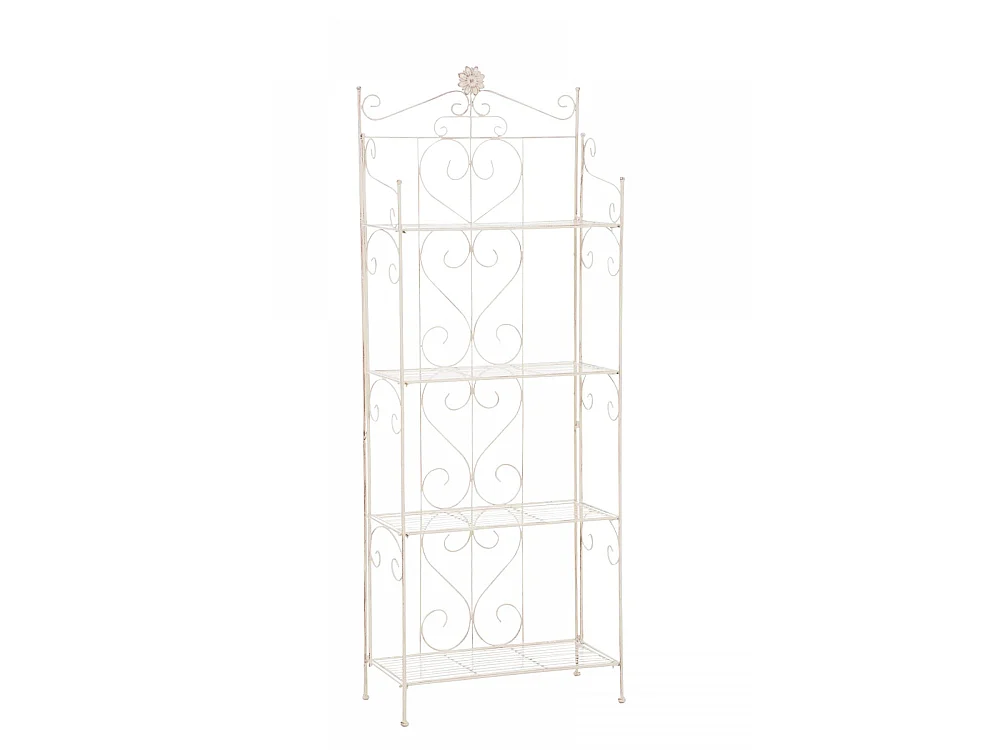 Étagères sur pied - Métal - 60 x 30 x 160cm - Crème antique - Lenja