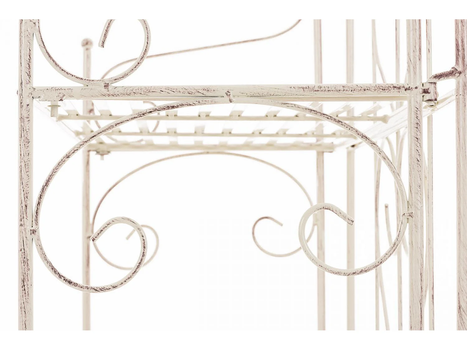 Étagères sur pied - Métal - 60 x 30 x 160cm - Crème antique - Lenja