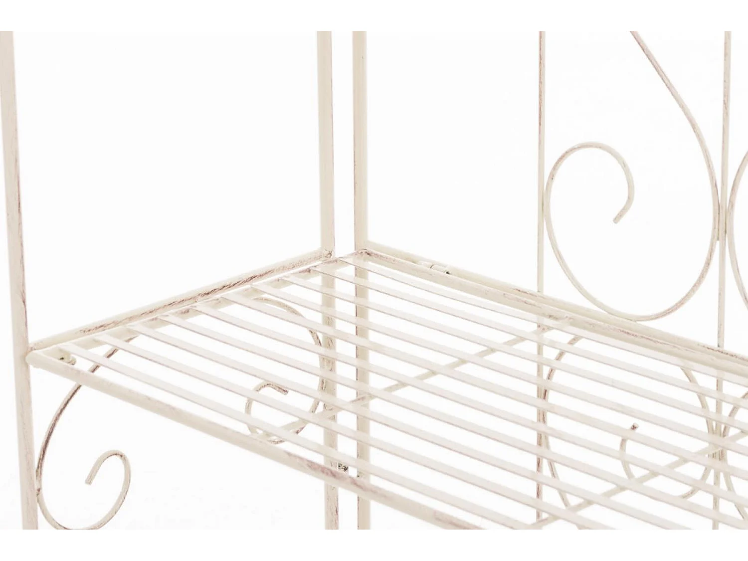 Étagères sur pied - Métal - 60 x 30 x 160cm - Crème antique - Lenja