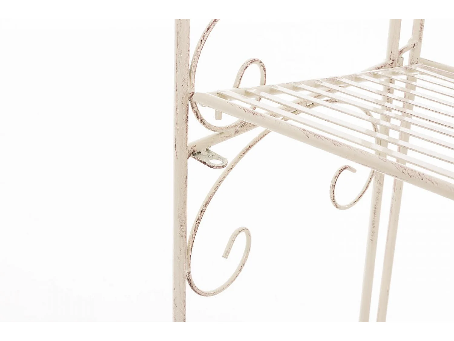 Étagères sur pied - Métal - 60 x 30 x 160cm - Crème antique - Lenja