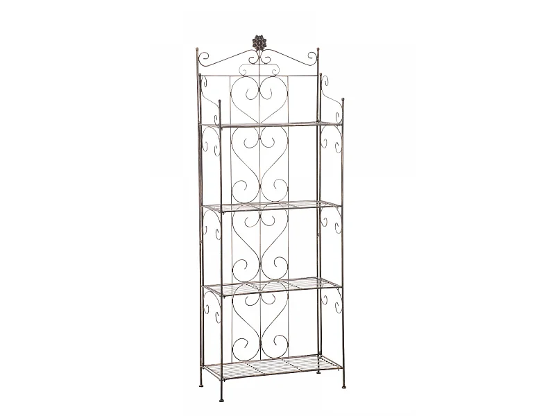 Standregal - Metall - 60 x 30 x 160cm - bronze - Lenja