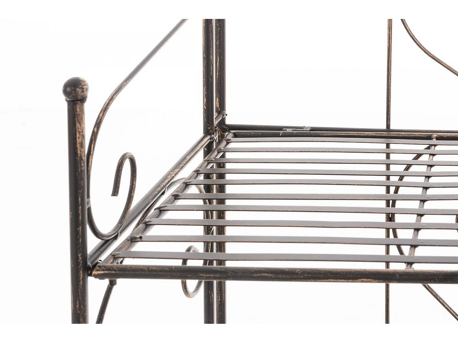 Étagères sur pied - Métal - 60 x 30 x 160cm - Bronze - Lenja