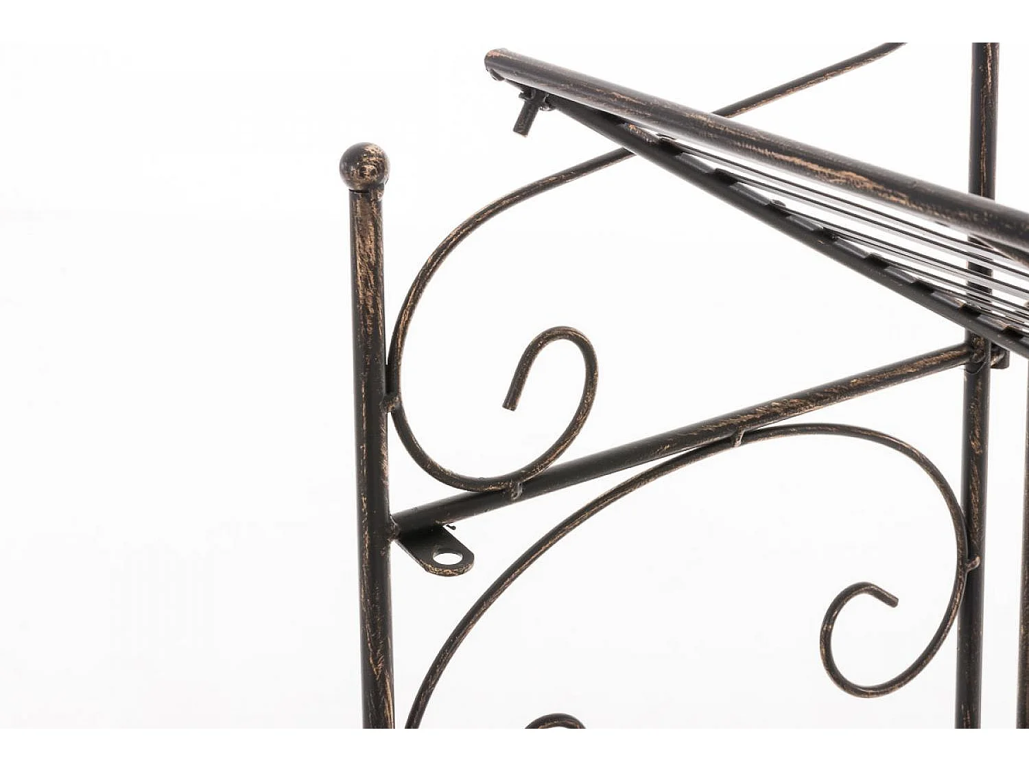 Étagères sur pied - Métal - 60 x 30 x 160cm - Bronze - Lenja