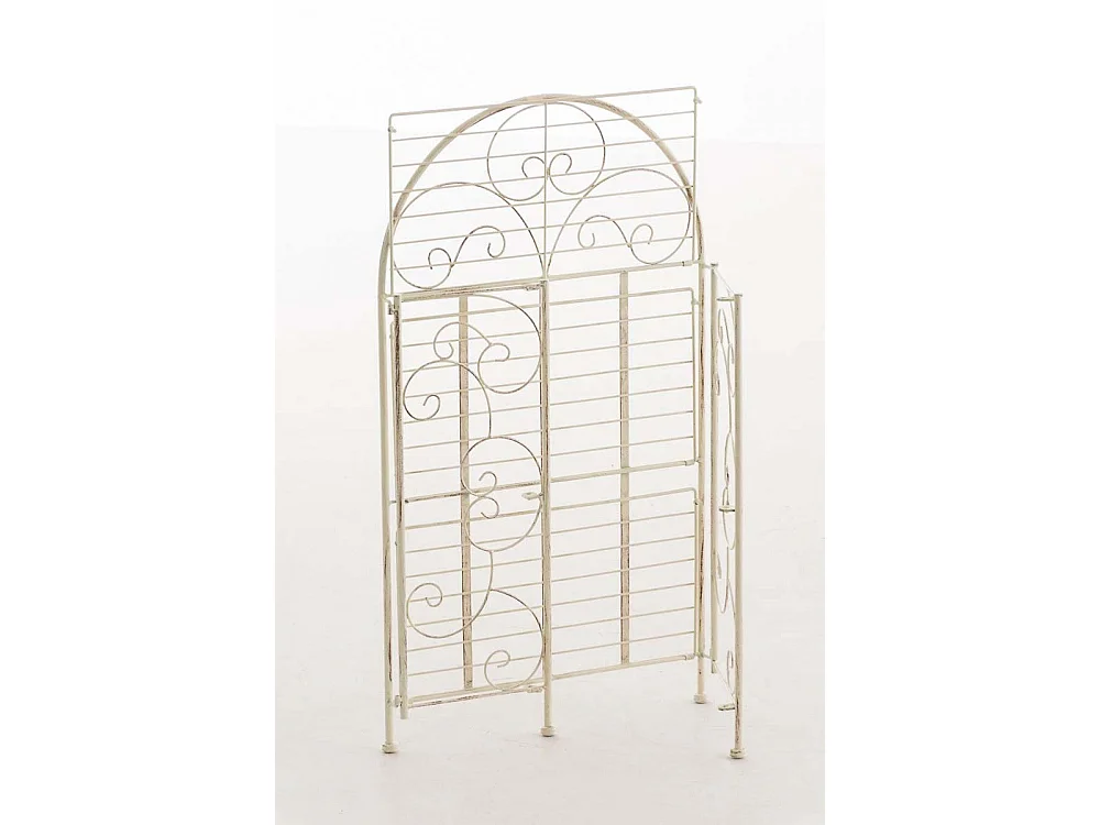 Scaffale in piedi - Metallo - 45.5 x 24 x 81.5cm - crema antica - Rosa