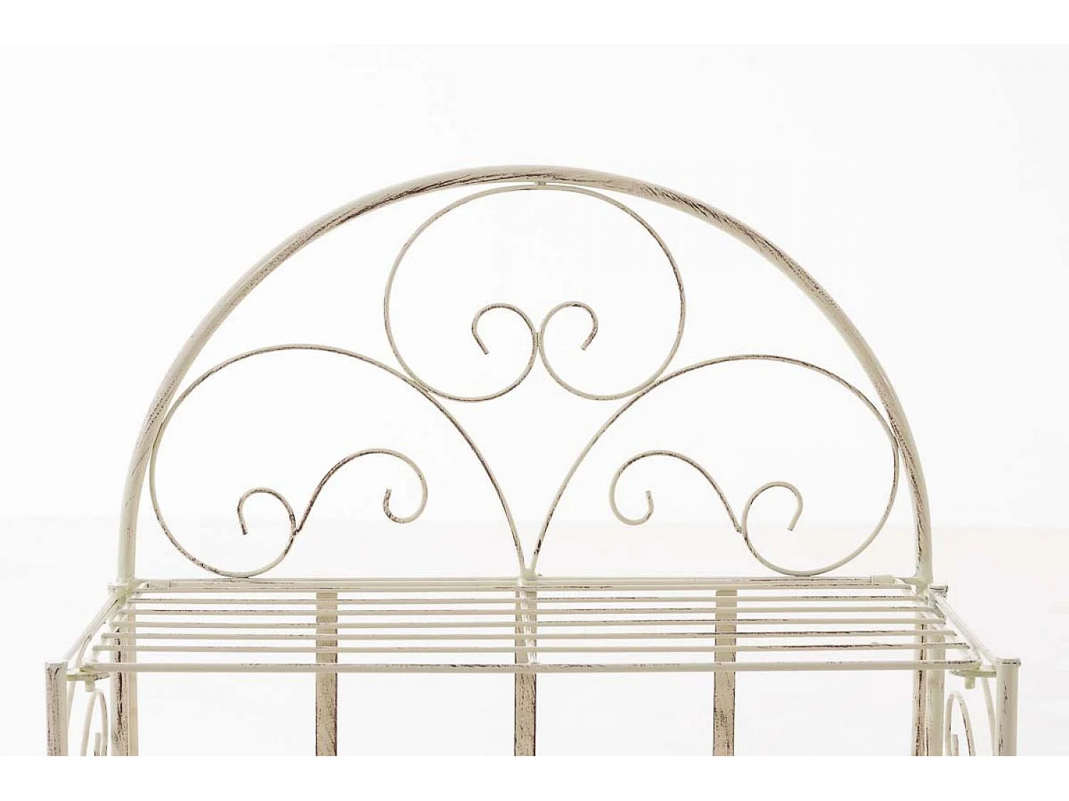 Scaffale in piedi - Metallo - 45.5 x 24 x 81.5cm - crema antica - Rosa