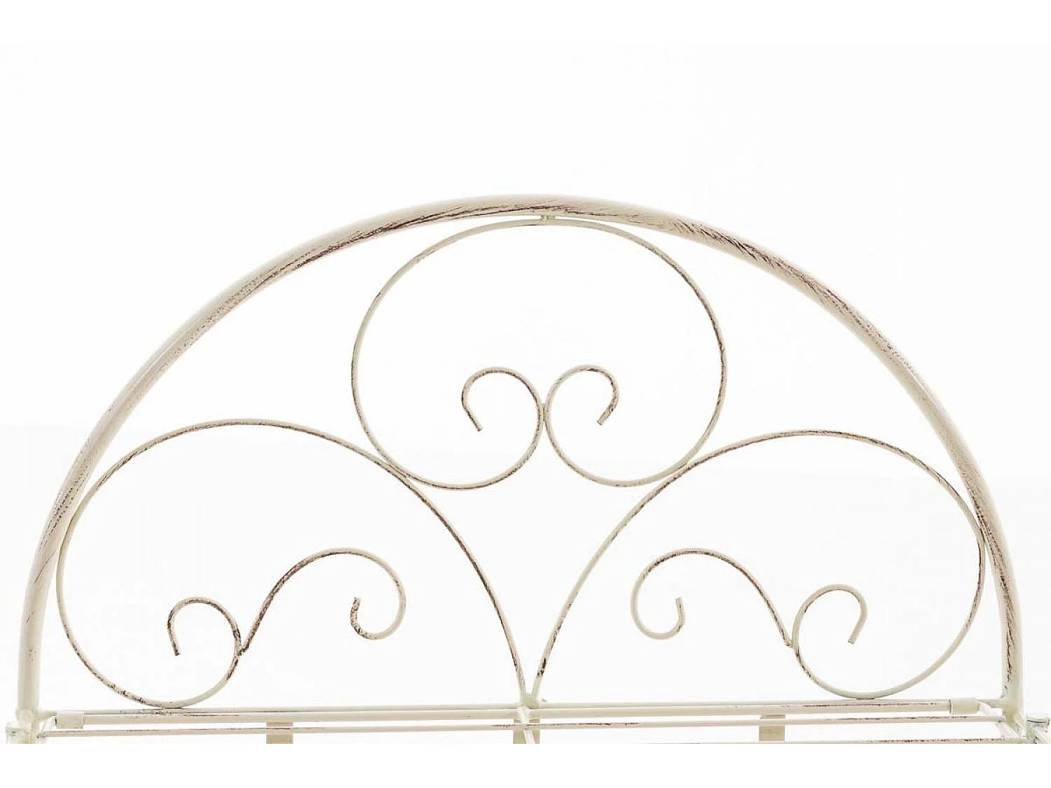 Scaffale in piedi - Metallo - 45.5 x 24 x 81.5cm - crema antica - Rosa