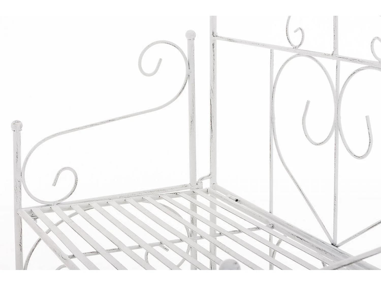 Étagères sur pied - Métal - 60 x 30 x 160cm - Blanc antique - Lenja