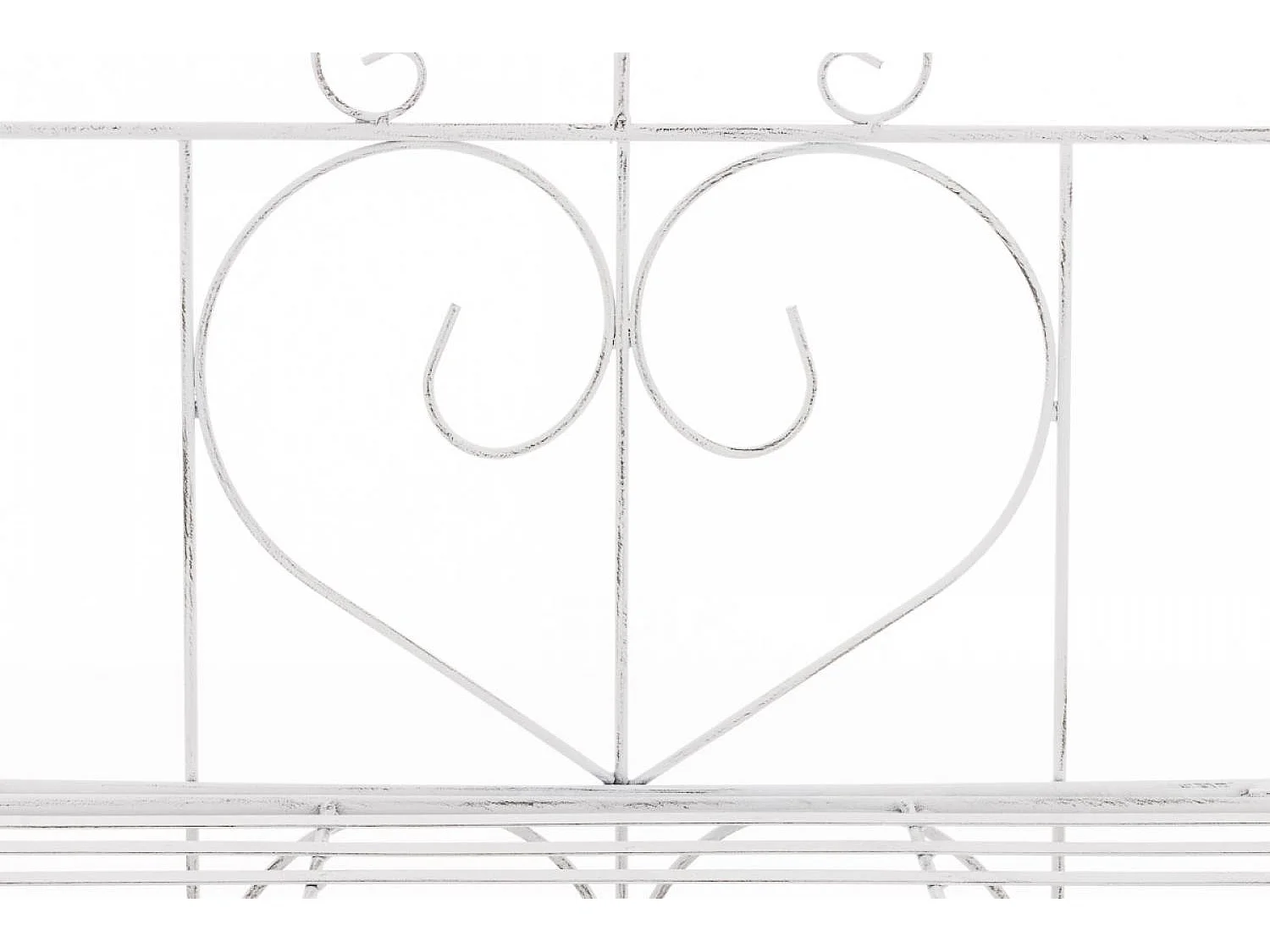 Étagères sur pied - Métal - 60 x 30 x 160cm - Blanc antique - Lenja