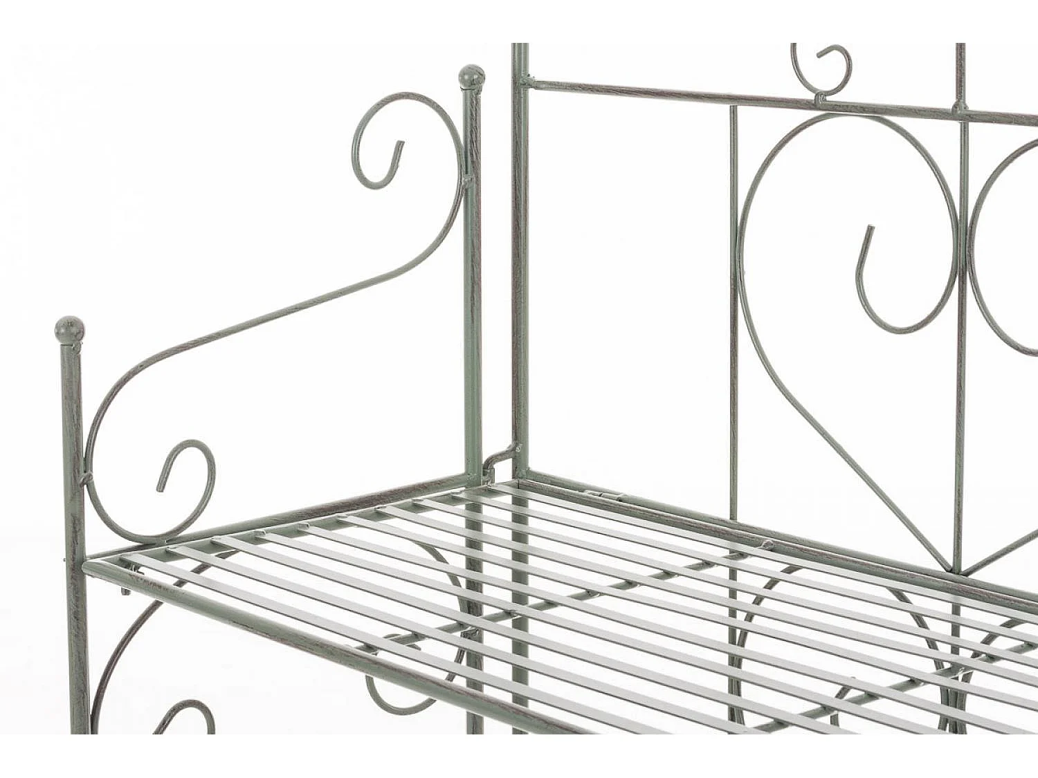 Staande plank - Metalen - 60 x 30 x 160cm - antiek/groen - Lenja