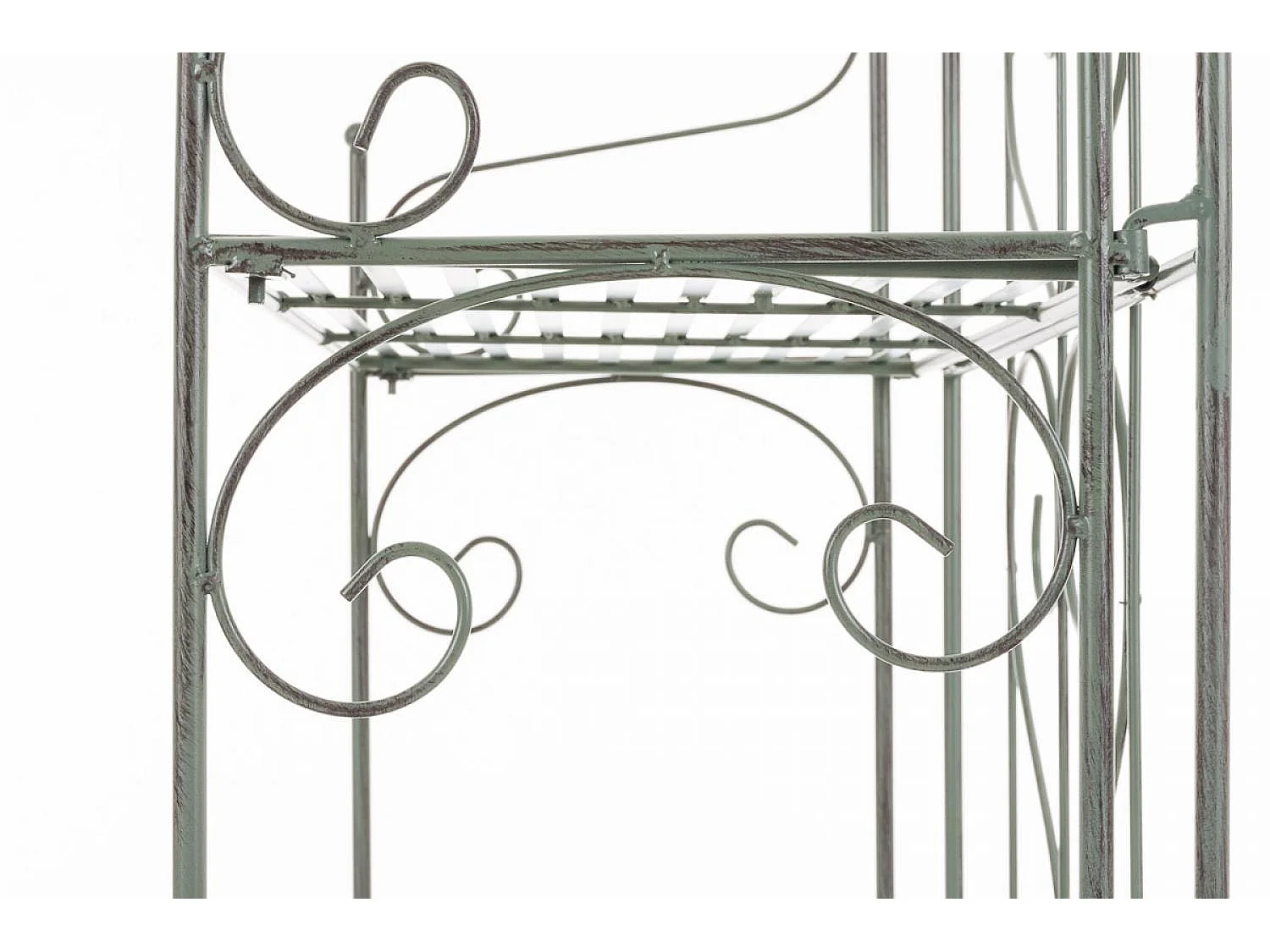 Staande plank - Metalen - 60 x 30 x 160cm - antiek/groen - Lenja