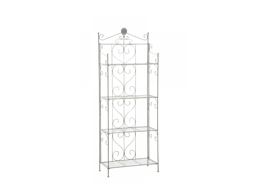 Standregal - Metall - 60 x 30 x 160cm - antik-grün - Lenja