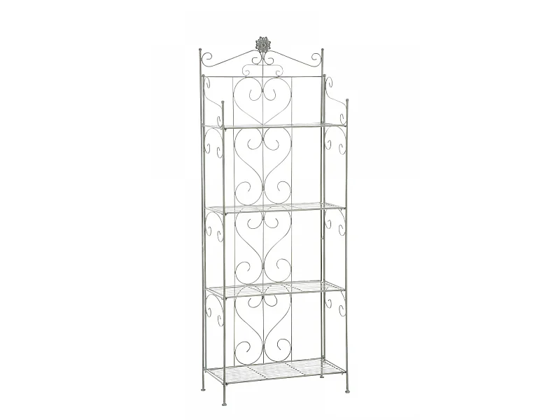 Étagères sur pied - Métal - 60 x 30 x 160cm - Vert antique - Lenja