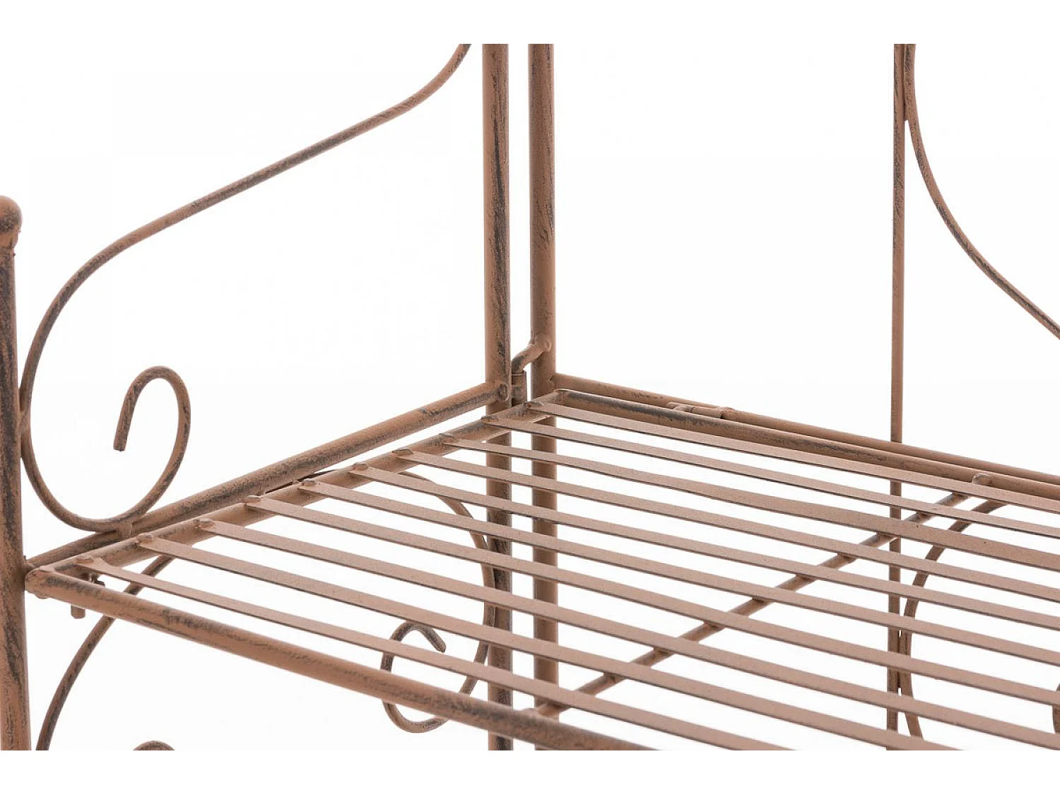 Staande plank - Metalen - 60 x 30 x 160cm - antiek bruin - Lenja