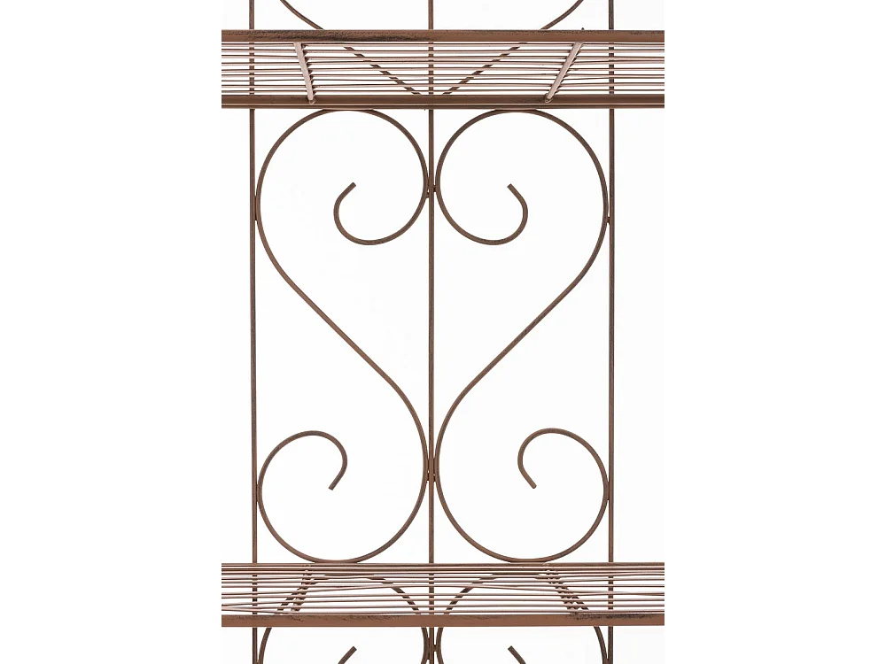 Staande plank - Metalen - 60 x 30 x 160cm - antiek bruin - Lenja