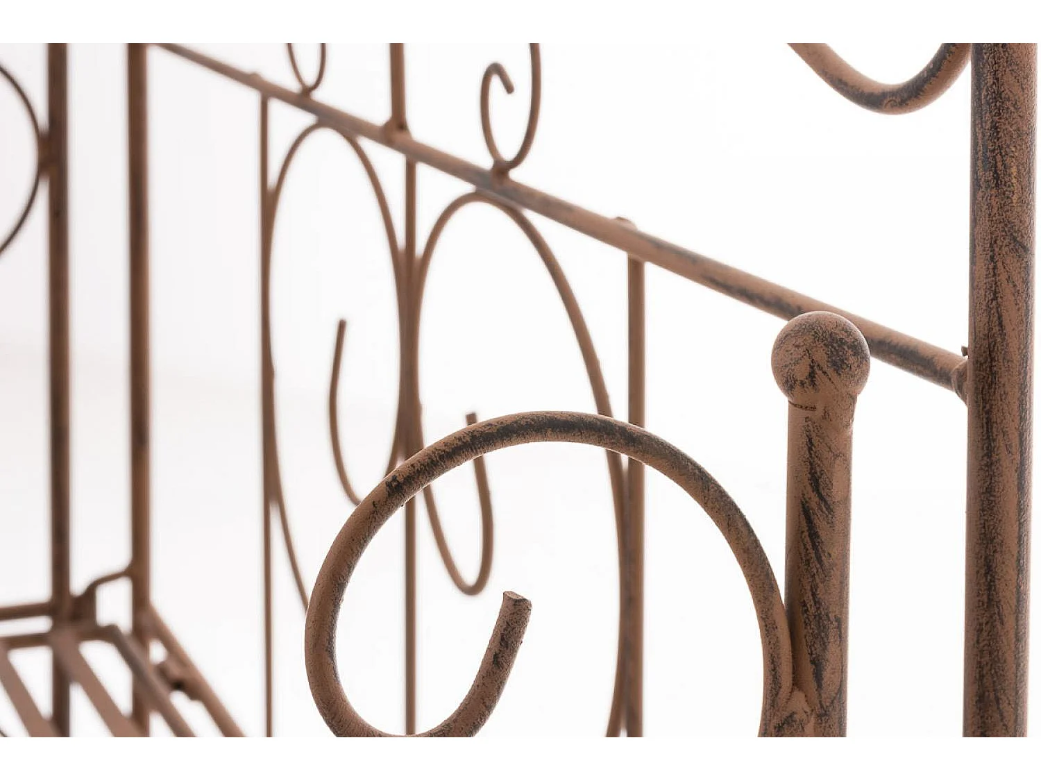 Étagères sur pied - Métal - 60 x 30 x 160cm - Marron antique - Lenja