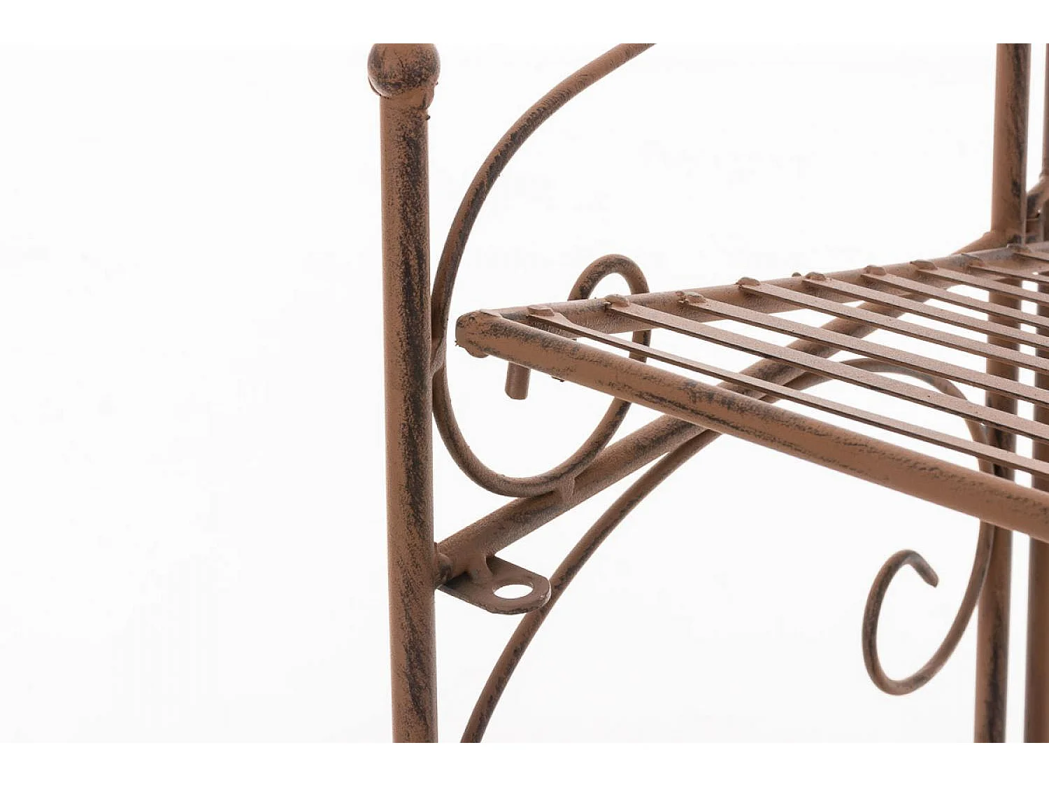 Étagères sur pied - Métal - 60 x 30 x 160cm - Marron antique - Lenja