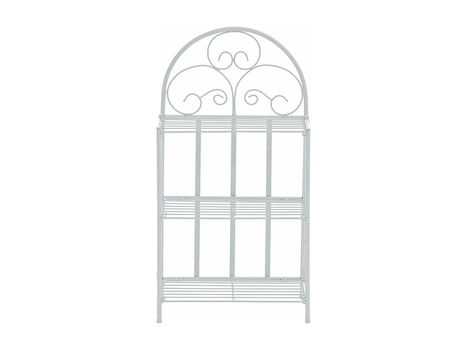 Étagères sur pied - Métal - 45.5 x 24 x 81.5cm - Blanc - Rosa