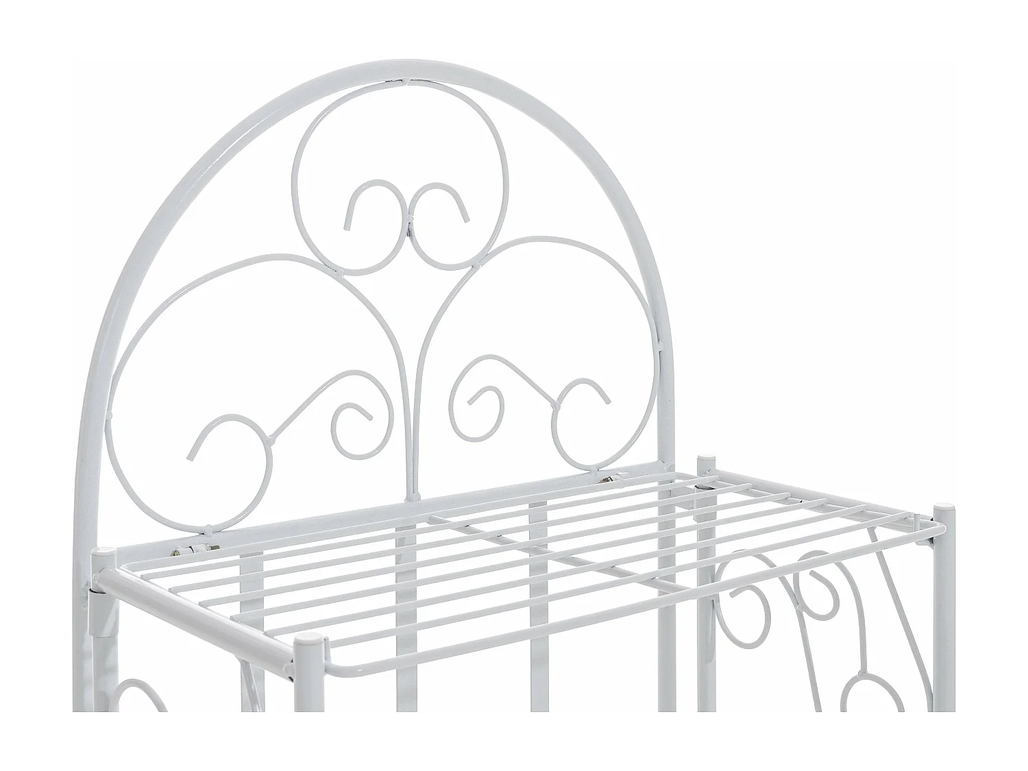 Étagères sur pied - Métal - 45.5 x 24 x 81.5cm - Blanc - Rosa