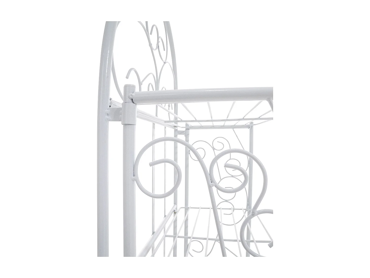 Étagères sur pied - Métal - 45.5 x 24 x 81.5cm - Blanc - Rosa