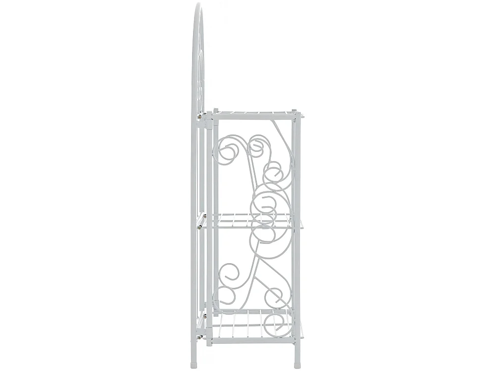 Étagères sur pied - Métal - 45.5 x 24 x 81.5cm - Blanc - Rosa