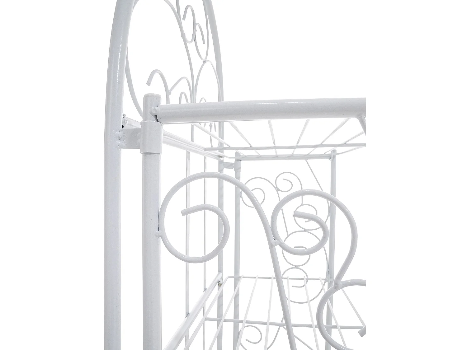 Étagères sur pied - Métal - 45.5 x 24 x 81.5cm - Blanc - Rosa