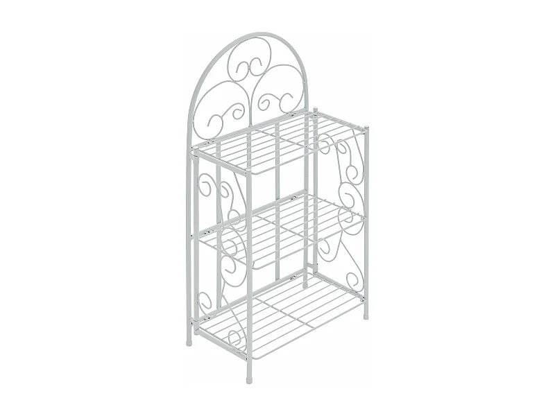 Staande plank - Metaal - 45.5 x 24 x 81.5cm - wit - Rosa