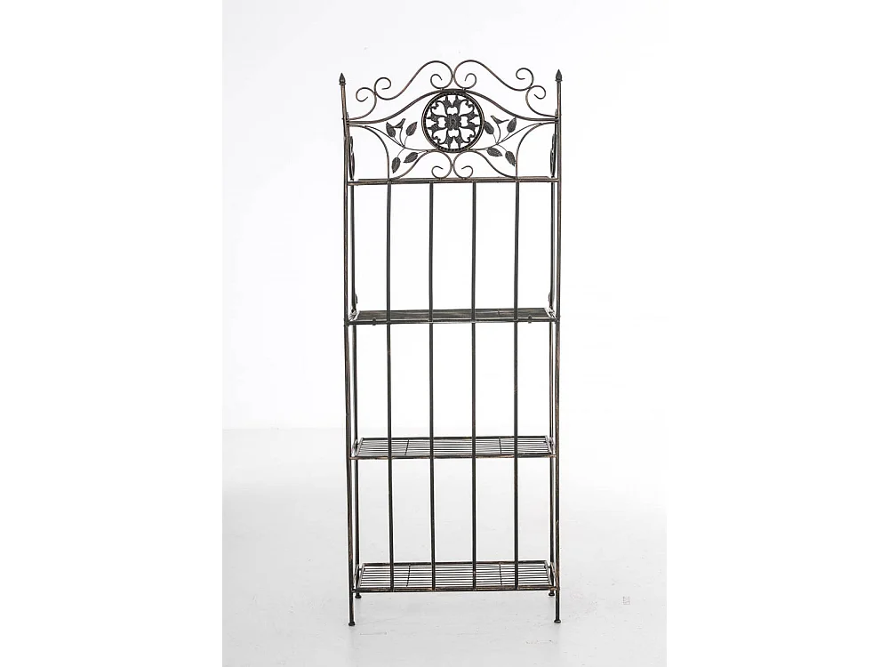 Étagères sur pied - Métal - 66 x 32 x 175cm - Bronze - Flora