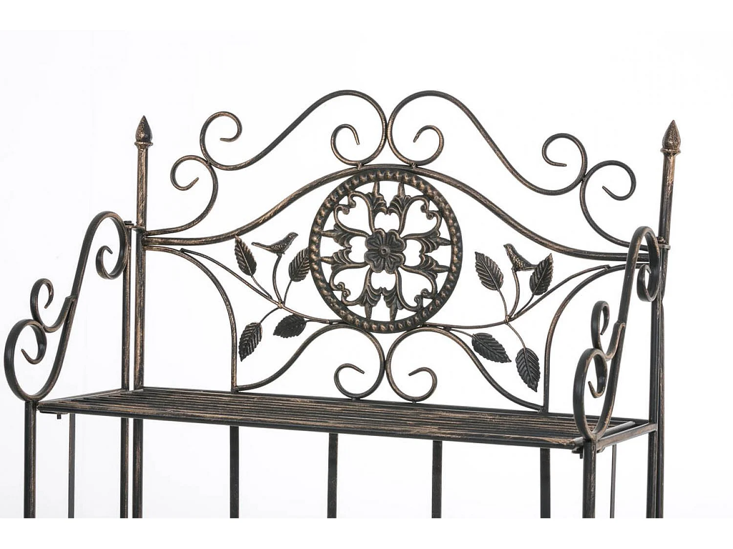 Étagères sur pied - Métal - 66 x 32 x 175cm - Bronze - Flora