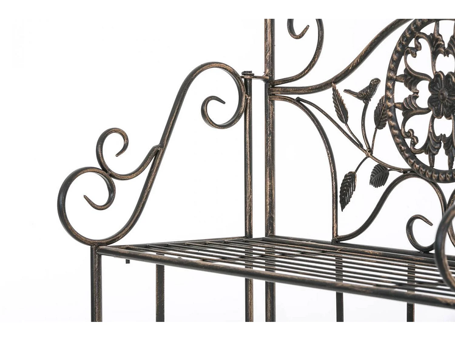 Étagères sur pied - Métal - 66 x 32 x 175cm - Bronze - Flora