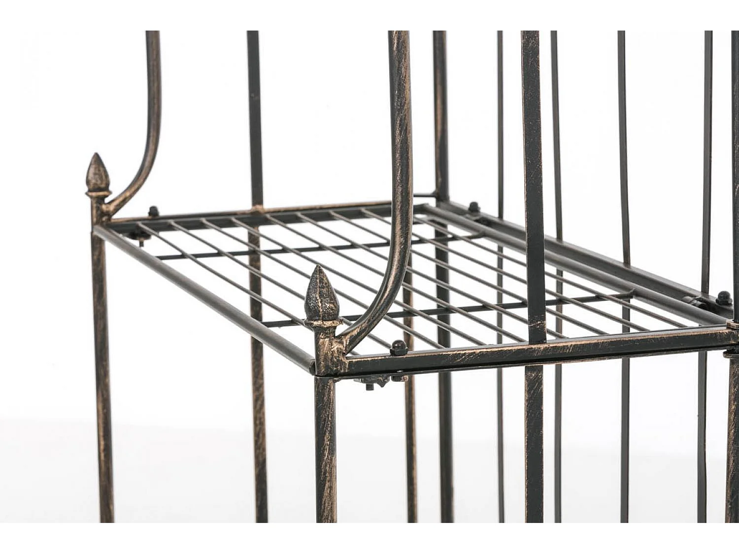 Étagères sur pied - Métal - 66 x 32 x 175cm - Bronze - Flora