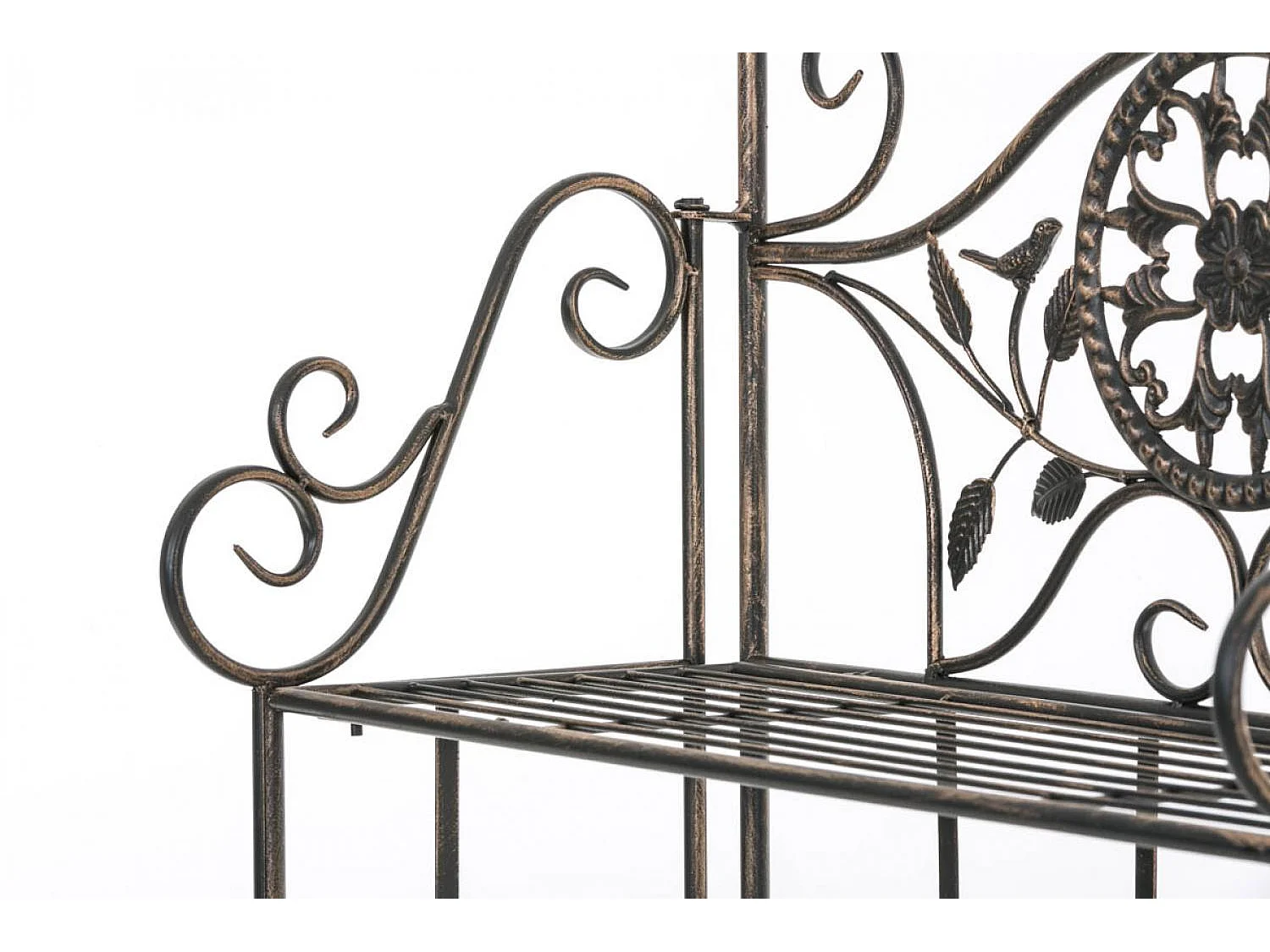 Étagères sur pied - Métal - 66 x 32 x 175cm - Bronze - Flora