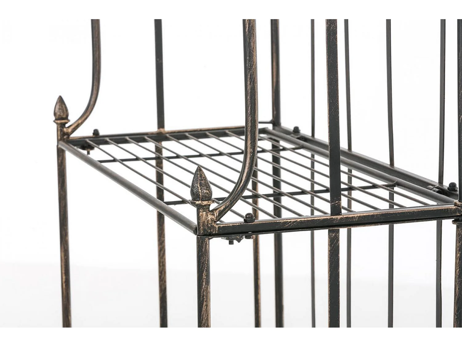 Étagères sur pied - Métal - 66 x 32 x 175cm - Bronze - Flora