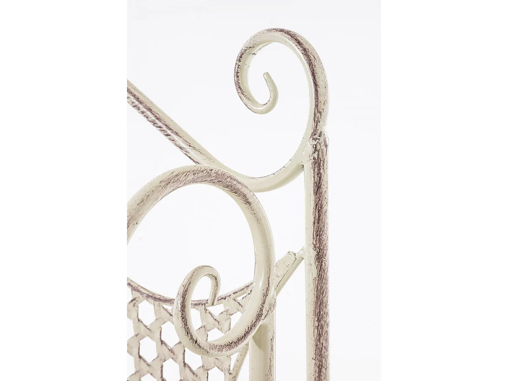 Scaffale in piedi - Metallo - 61 x 33 x 153cm - crema antica - Anika