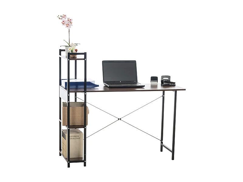 Schreibtisch - Holz - walnuss - 120cm Poe