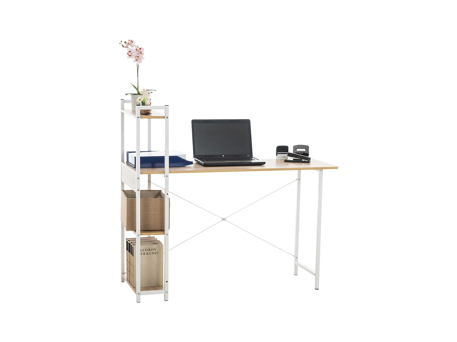 Schreibtisch - Holz - natura - 120cm Poe