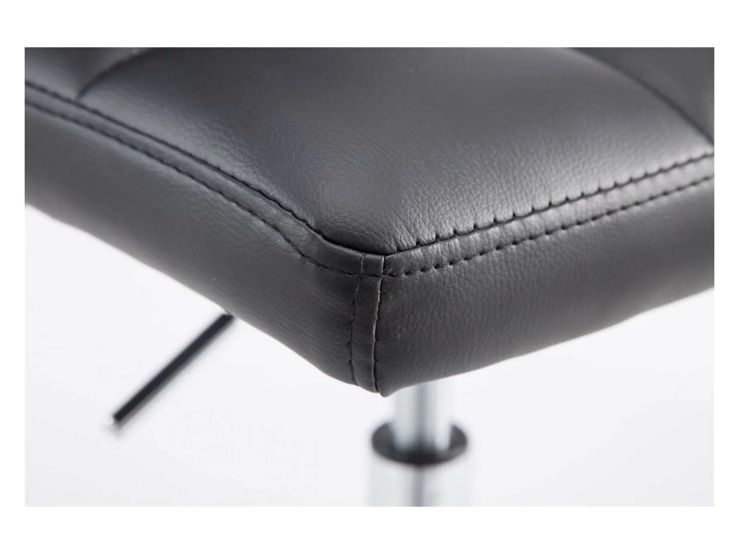 Lot de 2  Fauteuil pivotant - Similicuir & Métal chromé - Noir - Palma V2